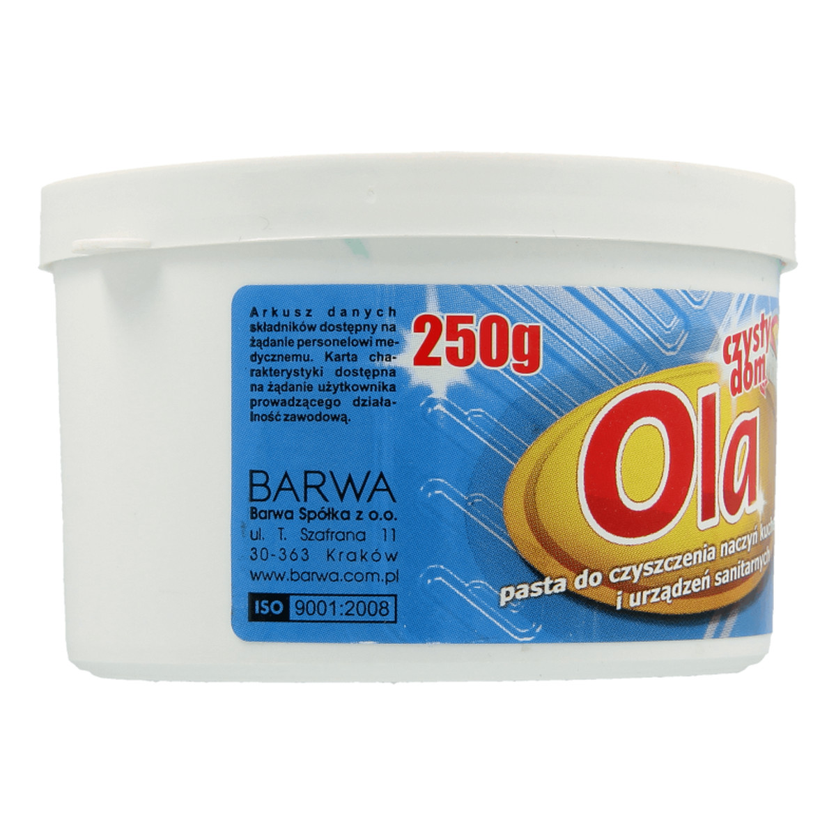 Barwa Ola Pasta do czyszczenia naczyń i urządzeń sanitarnych 250g