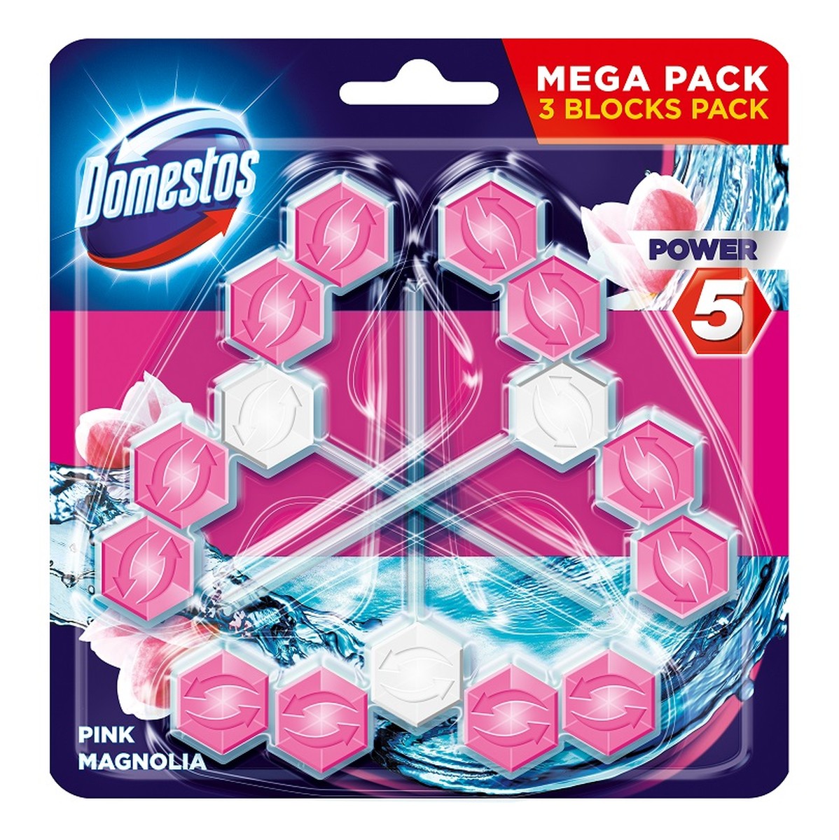 Kostka Toaletowa Pink Magnolia 3x55g