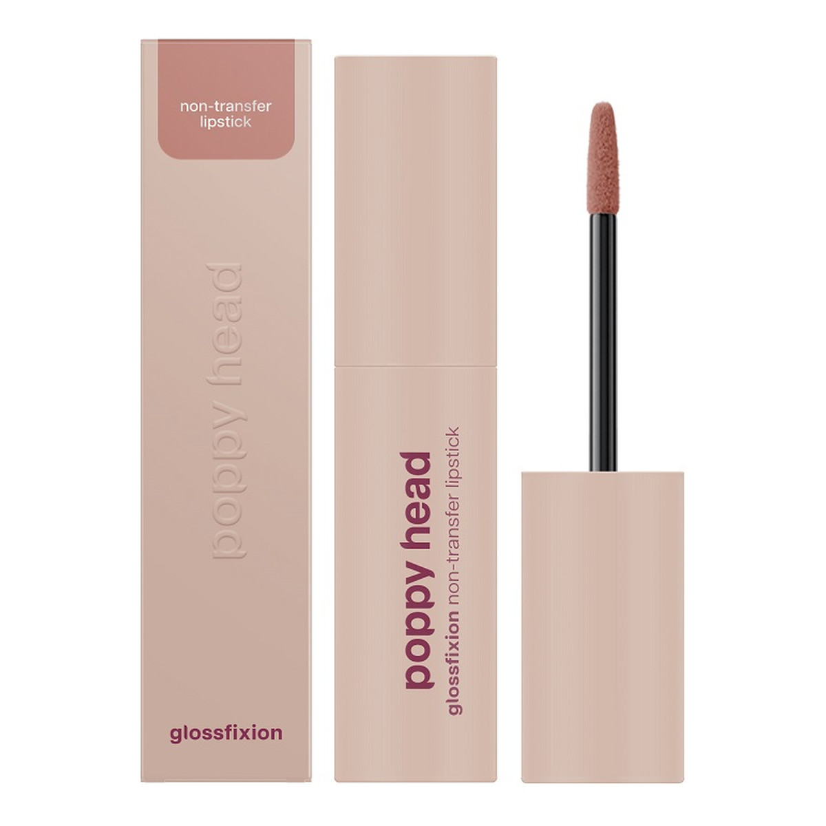 Poppy Head Non Transfer Lipstick Glossfixion zastygająca płynna pomadka do ust o winylowym zakończeniu 2.5g