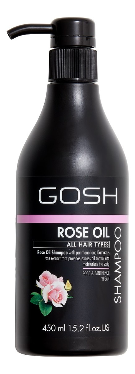 Rose oil szampon do włosów z olejkiem różanym