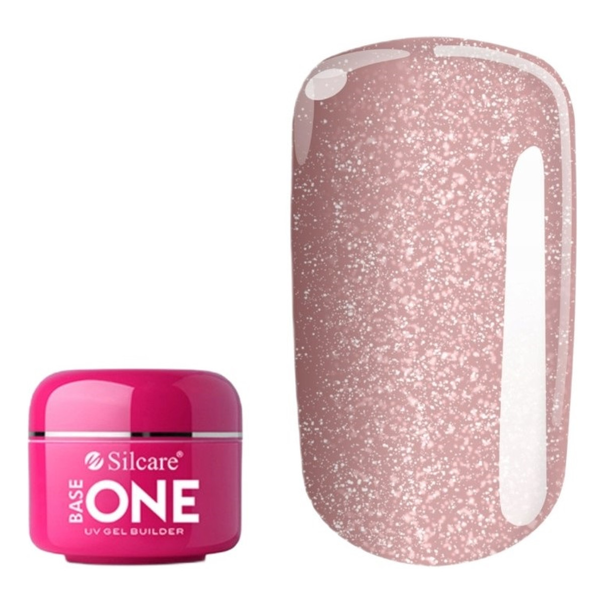Silcare Base One Shimmer Peach Żel budujący do paznokci 50g