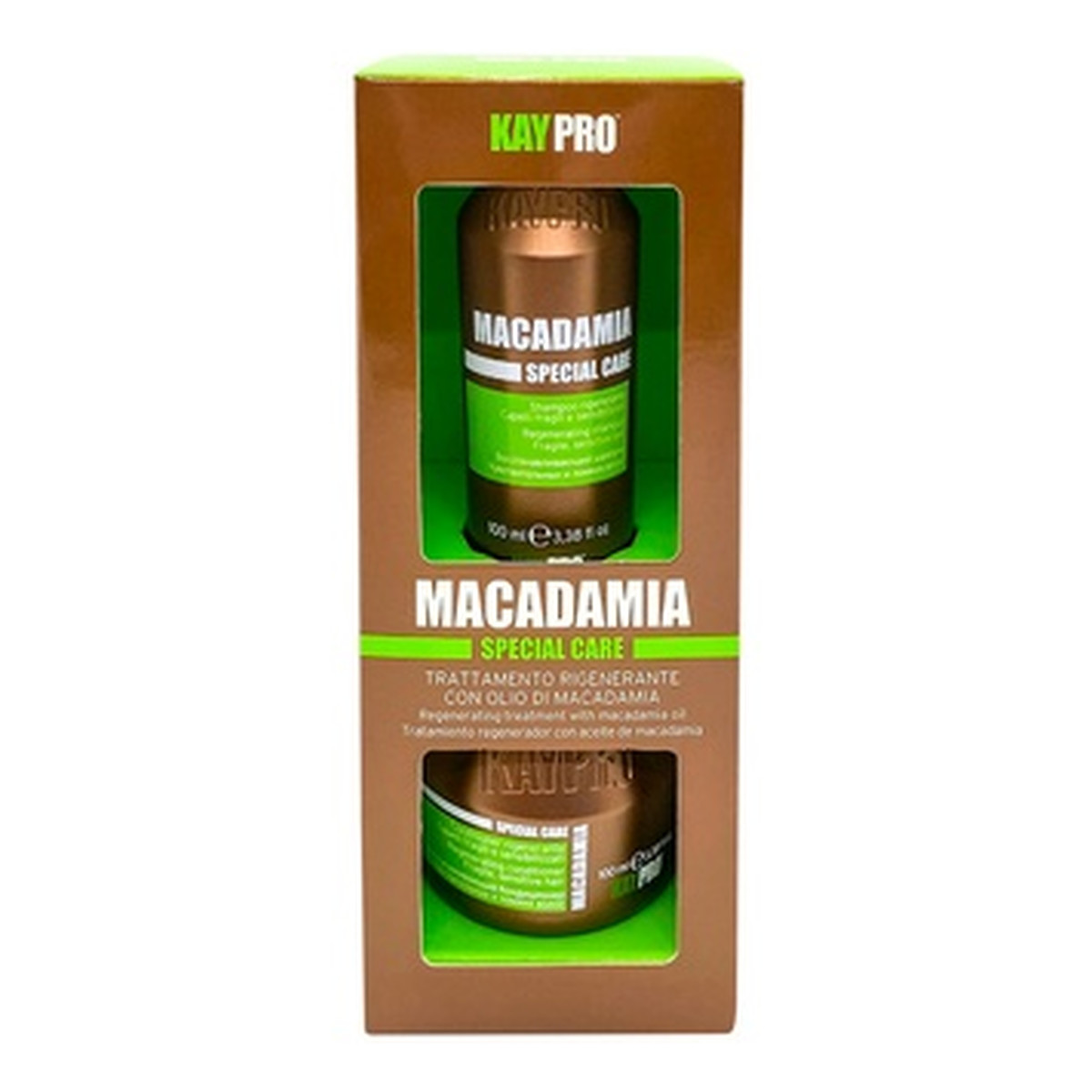 KayPro Macadamia Zestaw regenerujący szampon + maska 2 x 100ml
