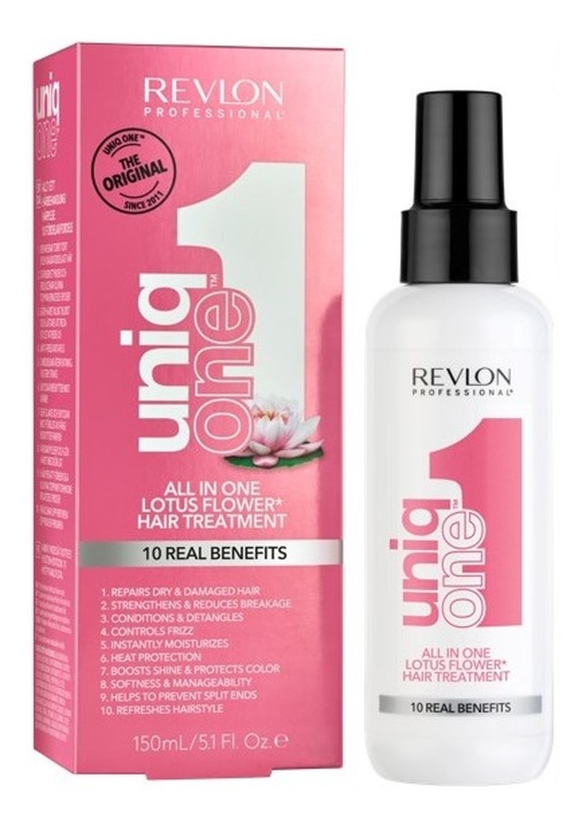 All In One Lotus Flower Hair Treatment 10 Real Benefits maska do włosów w sprayu