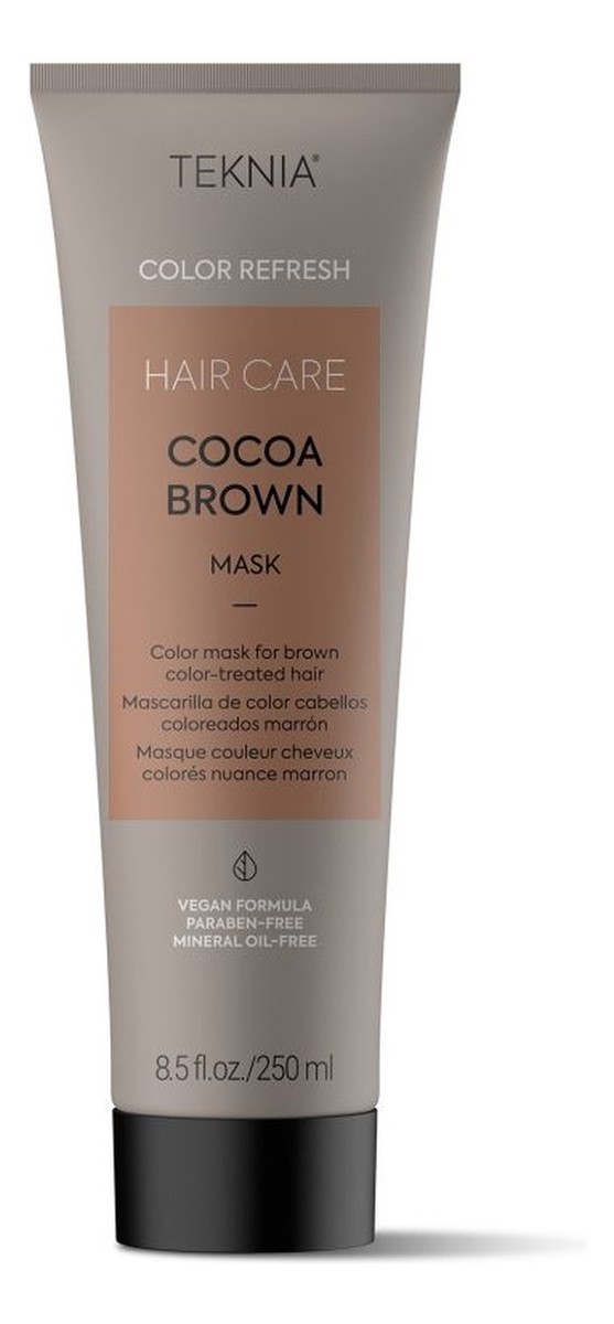 Teknia cocoa brown mask refresh odświeżająca maska do włosów farbowanych na brąz
