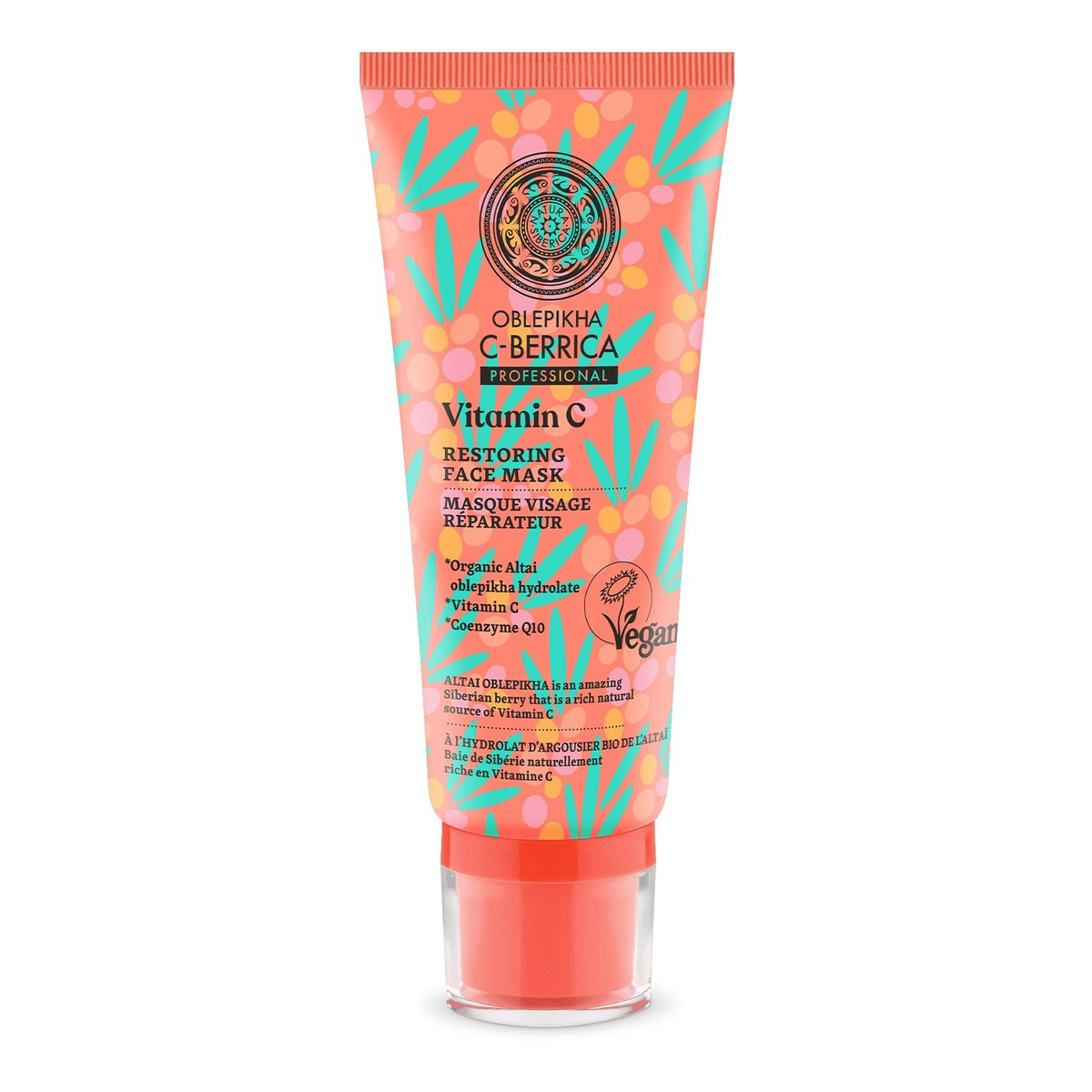 Natura Siberica oblepikha c-berrica professional odbudowująca maska do twarzy vitamin c 100ml