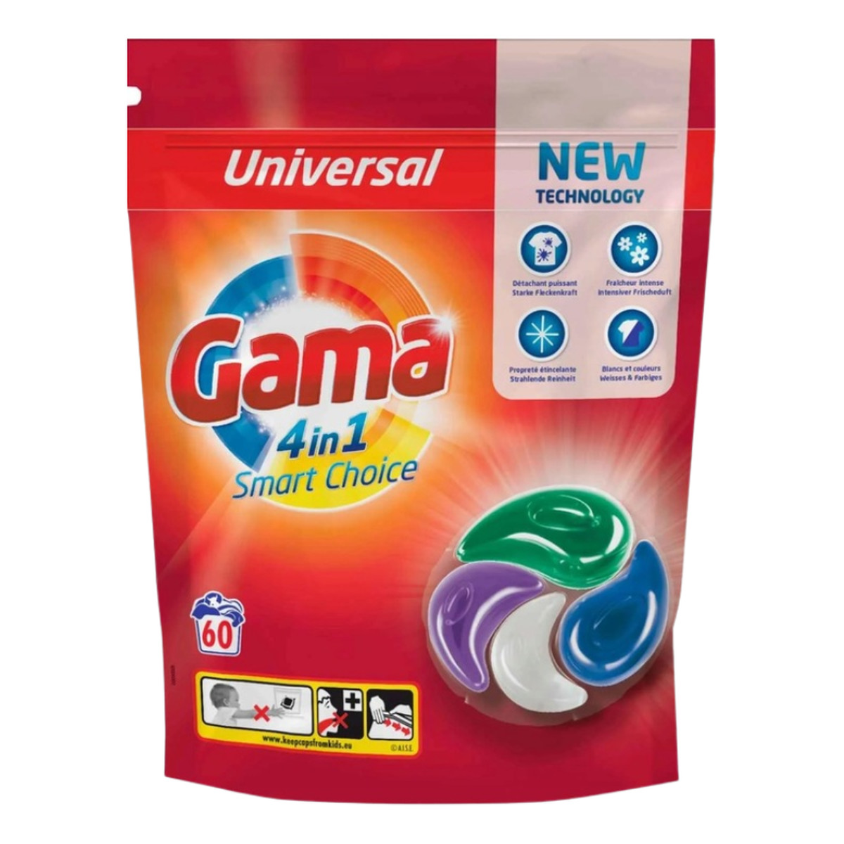 Gama kapsułki do prania Uniwersal 4in1 60 szt.