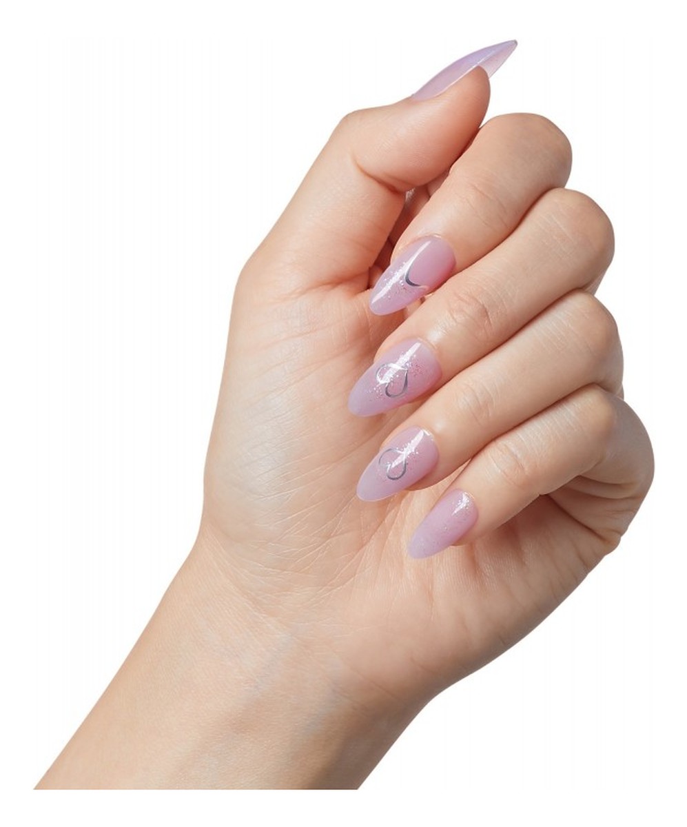 Sztuczne paznokcie na klej Gel Fantasy Jelly, One Day Jelly, Purple, Medium Almond