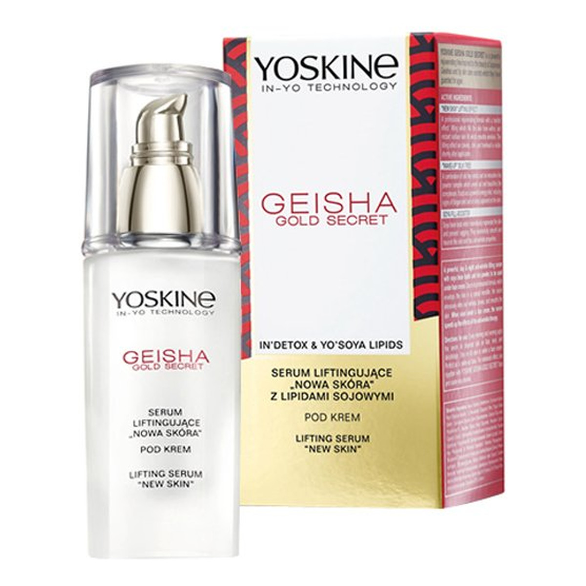 Yoskine Geisha Gold Secret Serum liftingujące "nowa skóra" z lipidami sojowymi pod krem 30ml