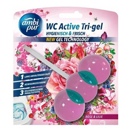 Kostka do WC Active Tri-Gel Rose & Lilie