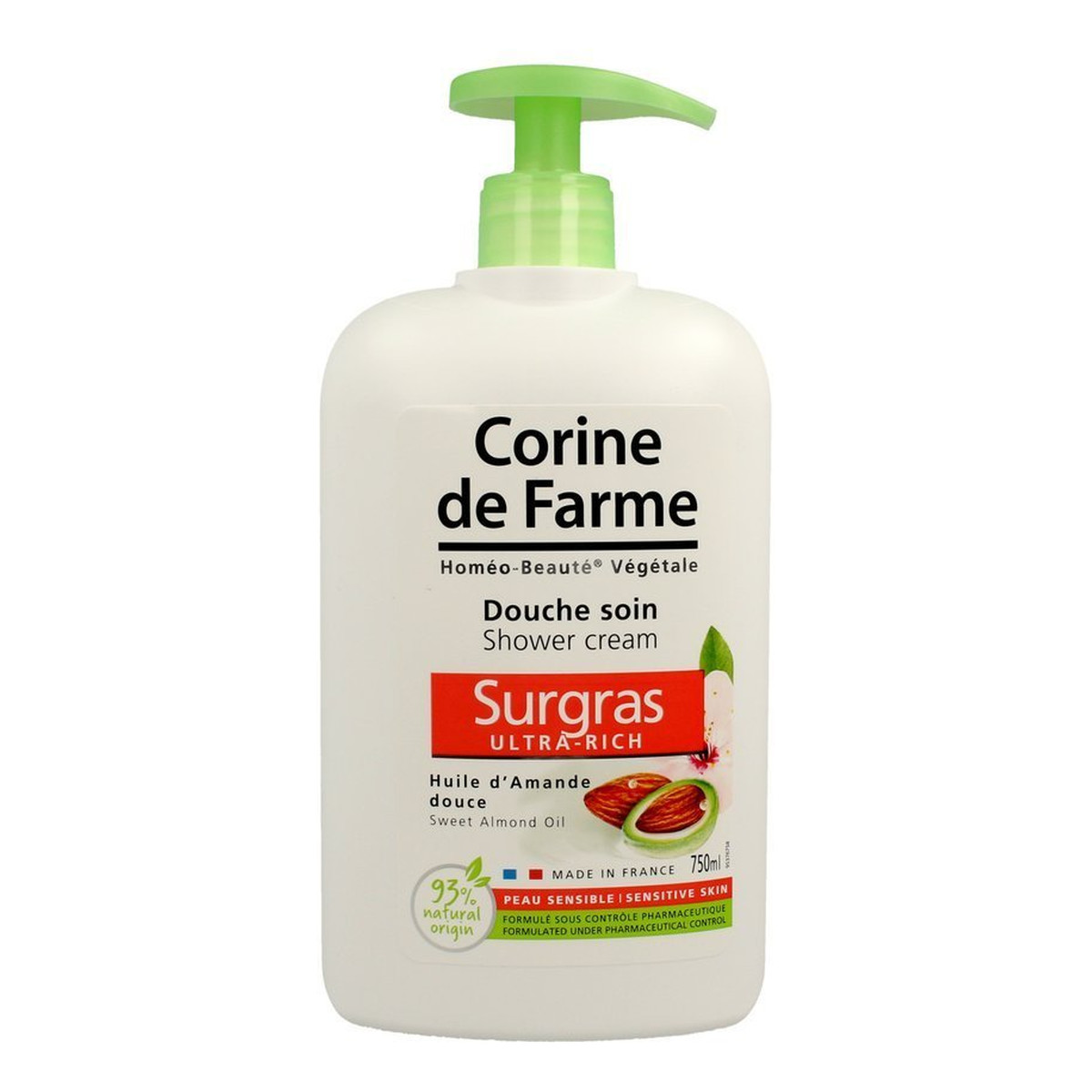 Corine De Farme HBV Kremowy Żel pod prysznic ultranawilżający Migdał 750ml