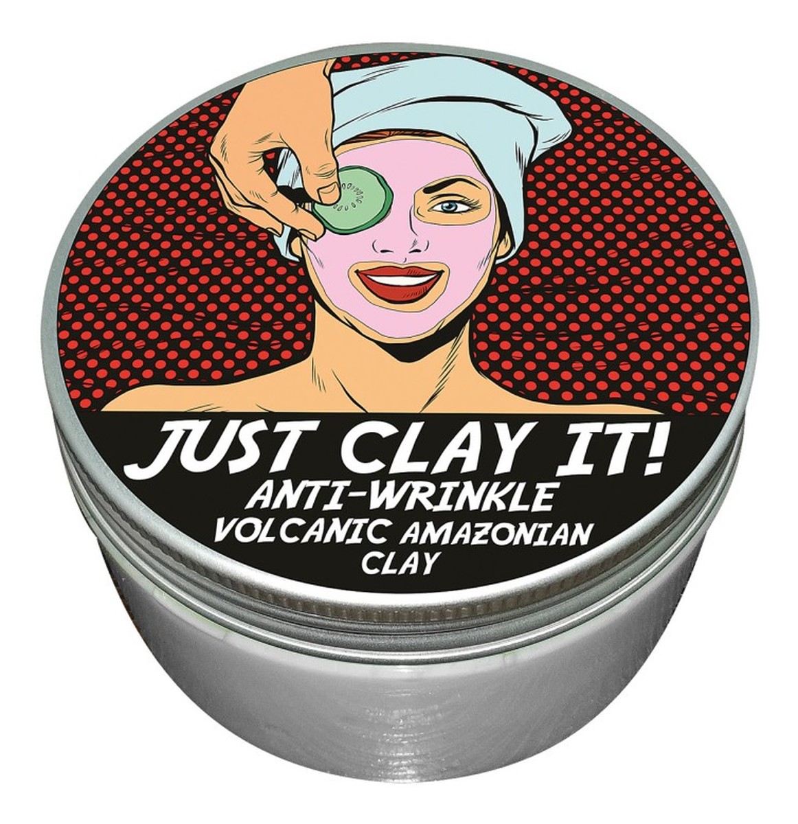 Just Clay It! Czarna glinka do twarzy przeciwzmarszczkowa