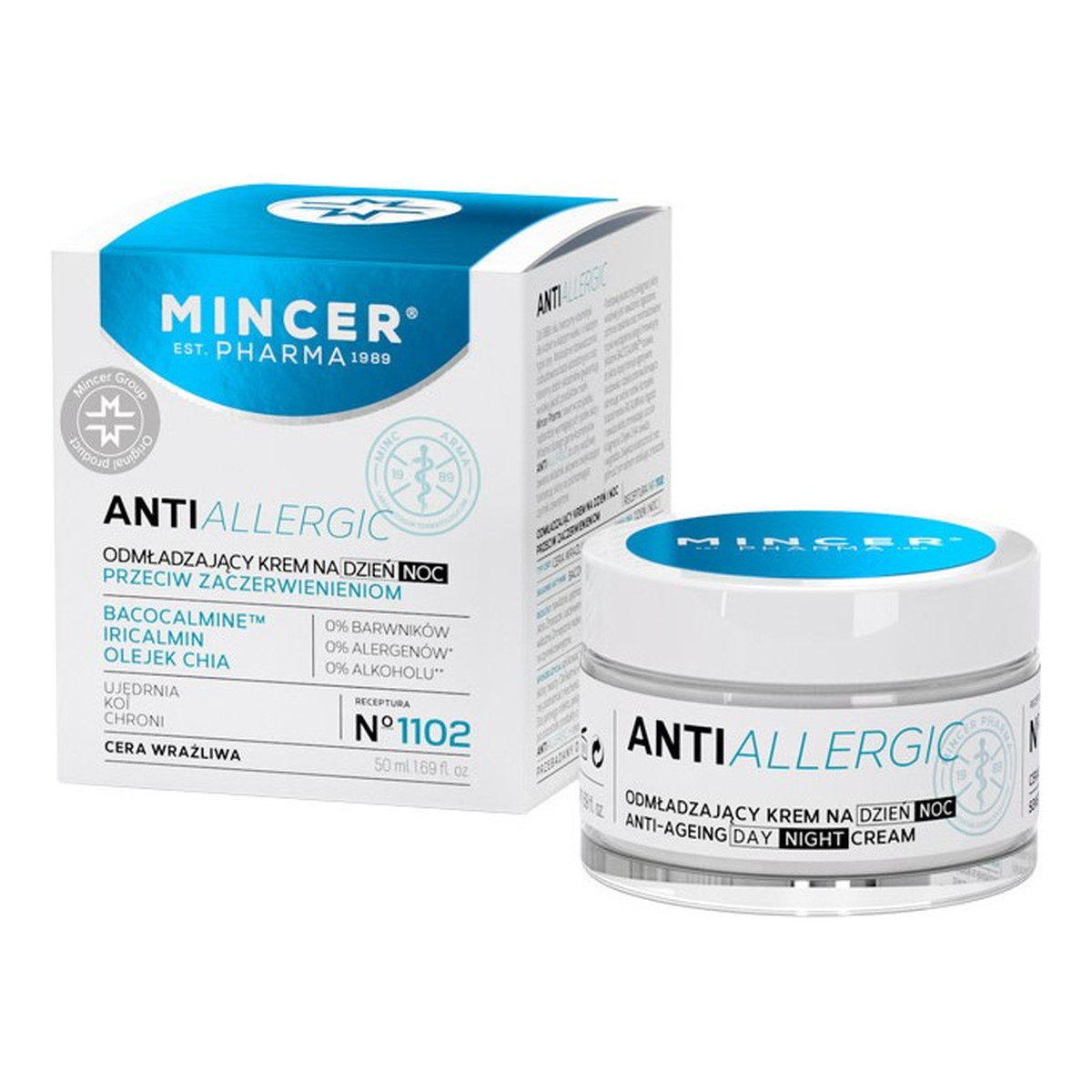 Mincer Pharma Anti Allergic Cera Wrażliwa Odmładzający Krem Na Dzień No1102 50ml