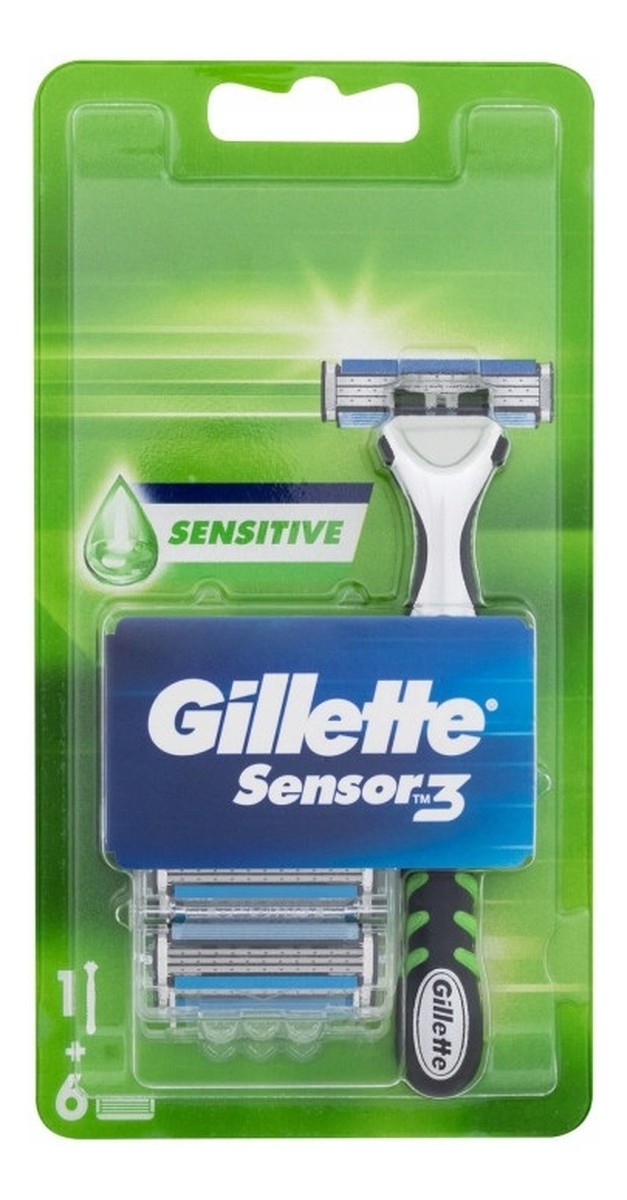 Sensitive maszynka do golenia + wymienne ostrza 6szt