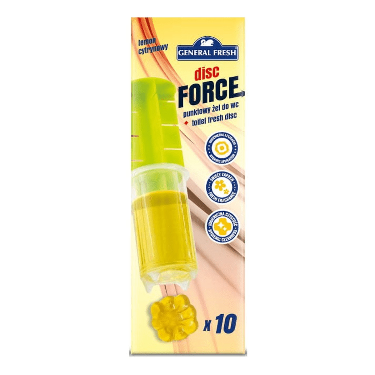 General Fresh Disc Force Punktowy Żel Do Toalet Cytrynowy 60ml
