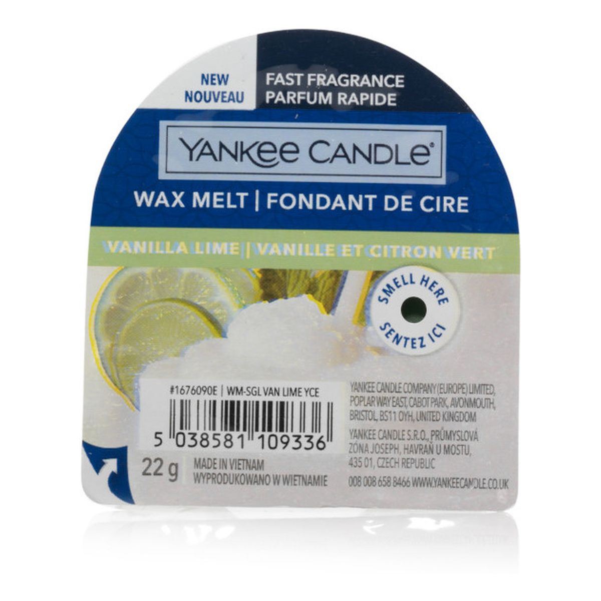 Yankee Candle Wax melt wosk zapachowy vanilla lime 22g