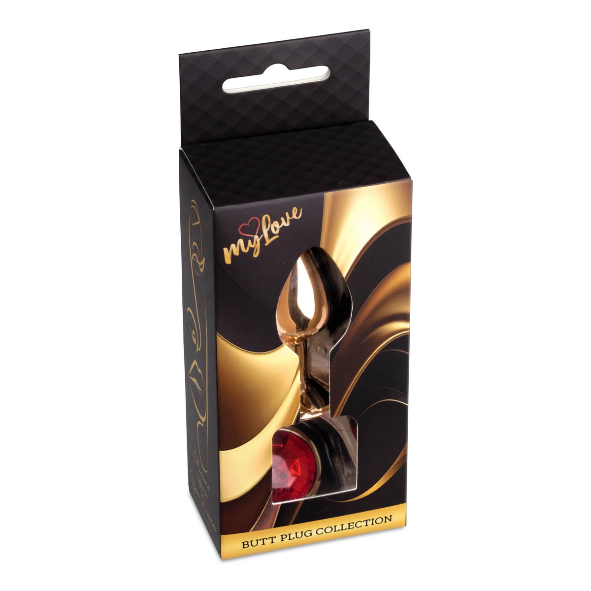 MyLove Butt Plug Collection Jewellery metalowy korek analny Silver Red