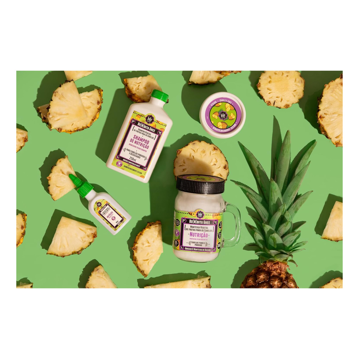 Lola Cosmetics Be(M)dita Ghee Nawilżająca maska do włosów z Ananasem i Masłem Bacuri 100g