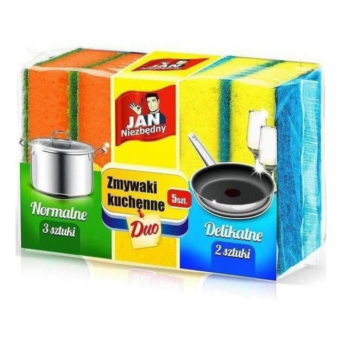 Jan Niezbędny ZMYWAKI KUCHENNE 5SZT