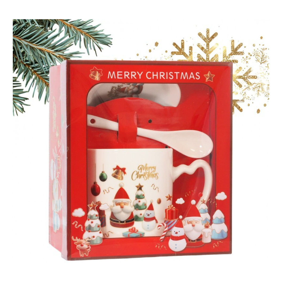 Ecarla Kubek ceramiczny świąteczny Boże Narodzenie 400ml