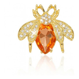 Broszka ozdobna kryształki Owad BZ216