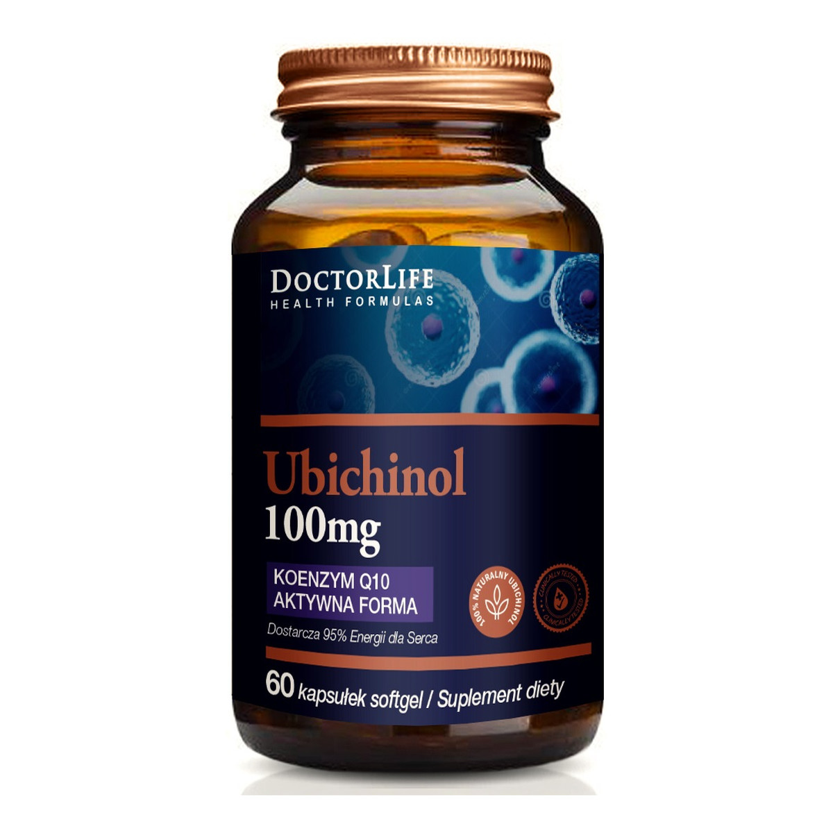 Doctor Life Ubichinol koenzym q10 aktywna forma 100mg suplement diety 60 kapsułek