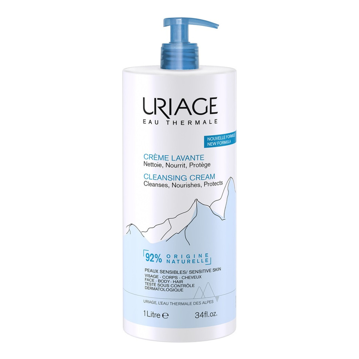 Uriage Eau Thermale Cleansing Cream Kremowy żel oczyszczający 1000ml