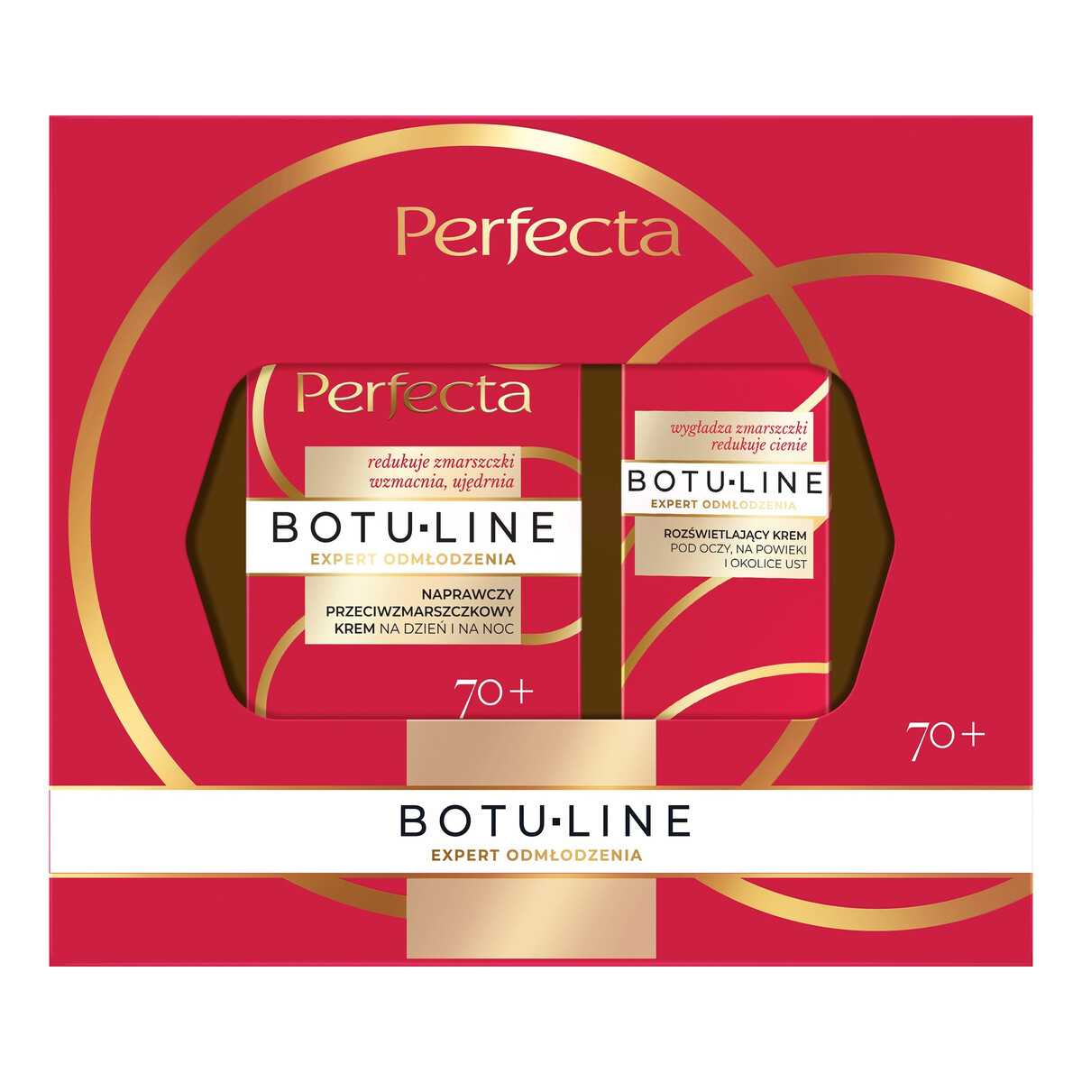 Perfecta Botu-line Zestaw świąteczny kosmetyków do pielęgnacji twarzy 70+ 15ml