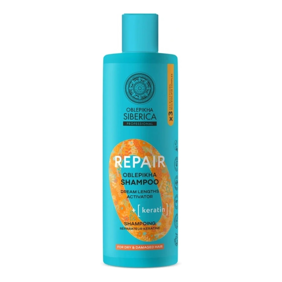 Natura Siberica Oblepikha Repair regenerujący szampon do włosów suchych i zniszczonych 400ml