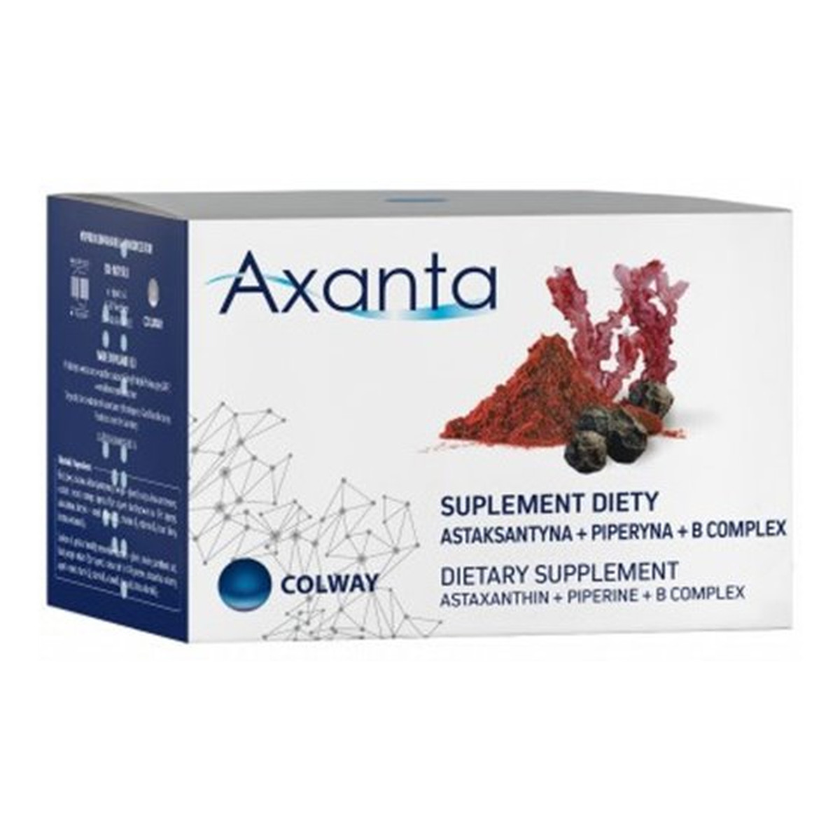 Colway Axanta astaksantyna + piperyna + B complex suplement diety 60 kapsułek