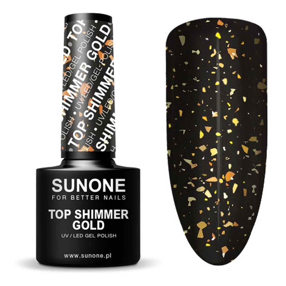 Sunone Top shimmer gold top hybrydowy 5g