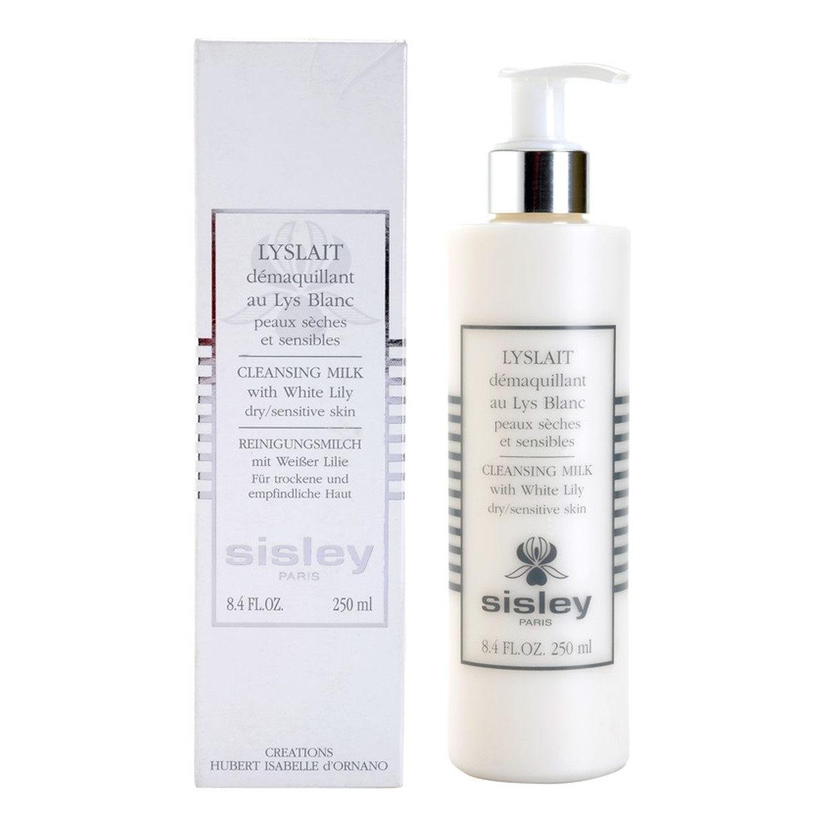 Sisley Lyslait Cleansing Milk With White Lily Mleczko z białą lilią cera sucha i wrażliwa 250ml