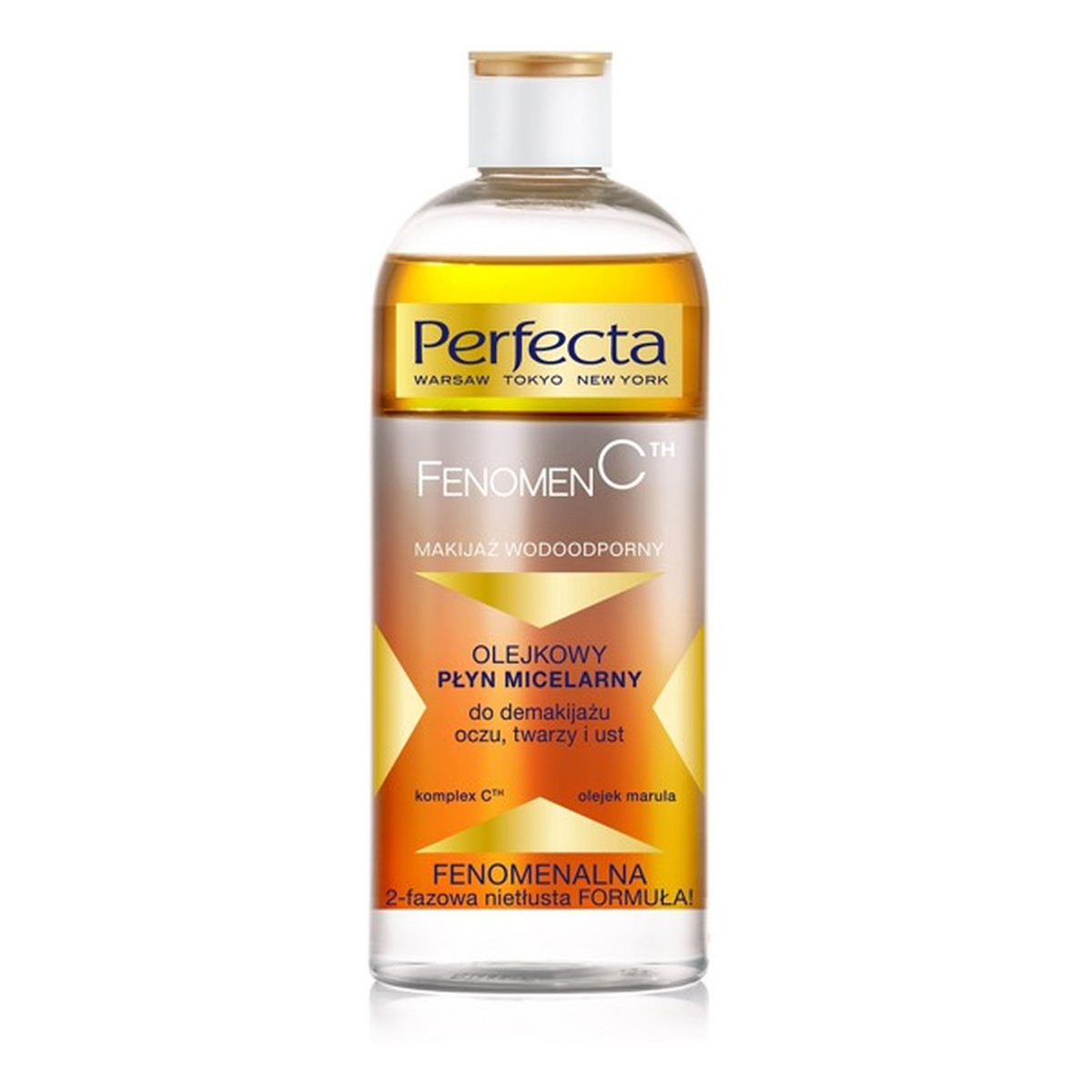 Perfecta Fenomen C Olejkowy płyn micelarny do demakijażu oczu twarzy i ust 400ml