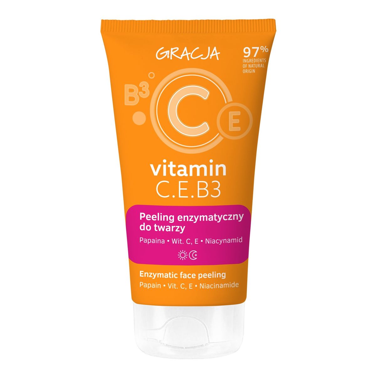 Miraculum Gracja vitamin c.e.b3 peeling enzymatyczny do twarzy 75 ml 75ml