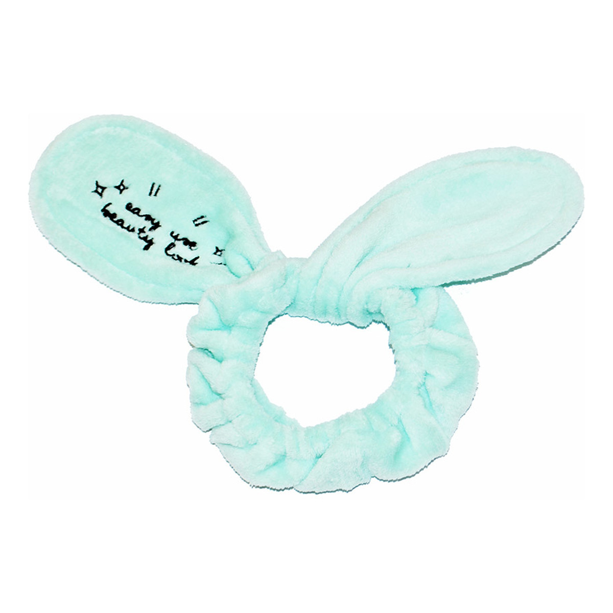 Dr. Mola Bunny Ears pluszowa opaska kosmetyczna królicze uszy Miętowa