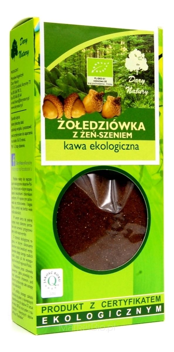 Kawa Ekologiczna Żołędziówka z Żeń-Szeniem