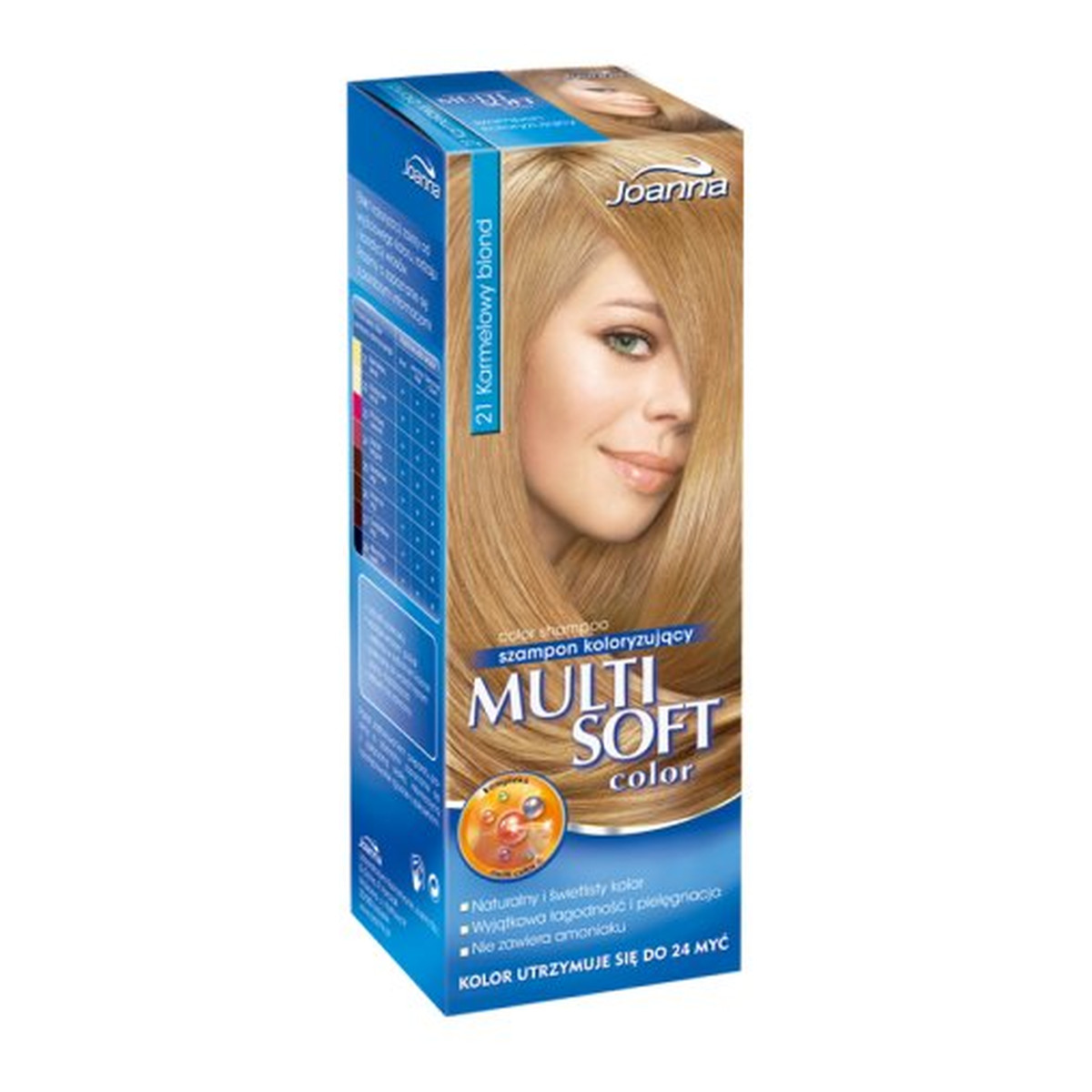 Joanna Multi Soft Szampon Koloryzujący Karmelowy Blond (21) 100ml