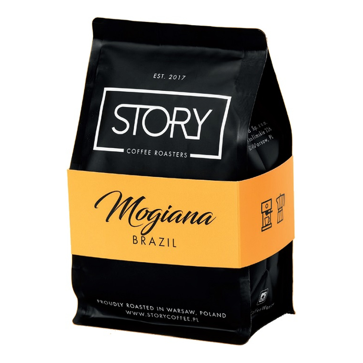 Story Coffee Roasters Brazil Mogiana kawa palona ziarnista Karmel & Czekolada 250g