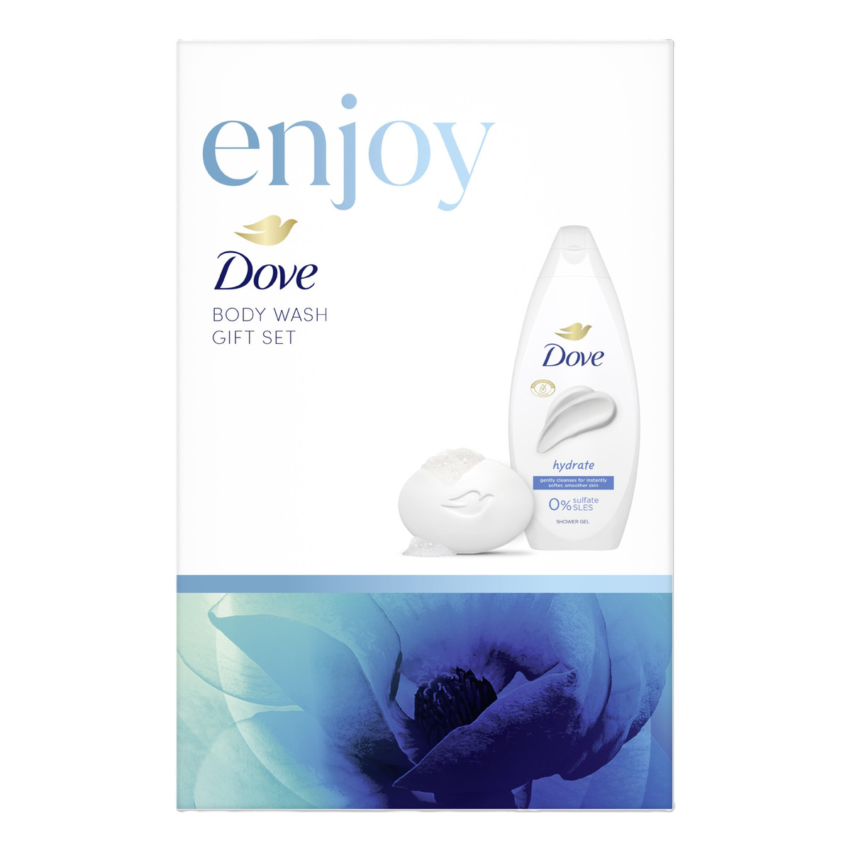 Dove Enjoy Zestaw prezentowy dla kobiet żel + mydło