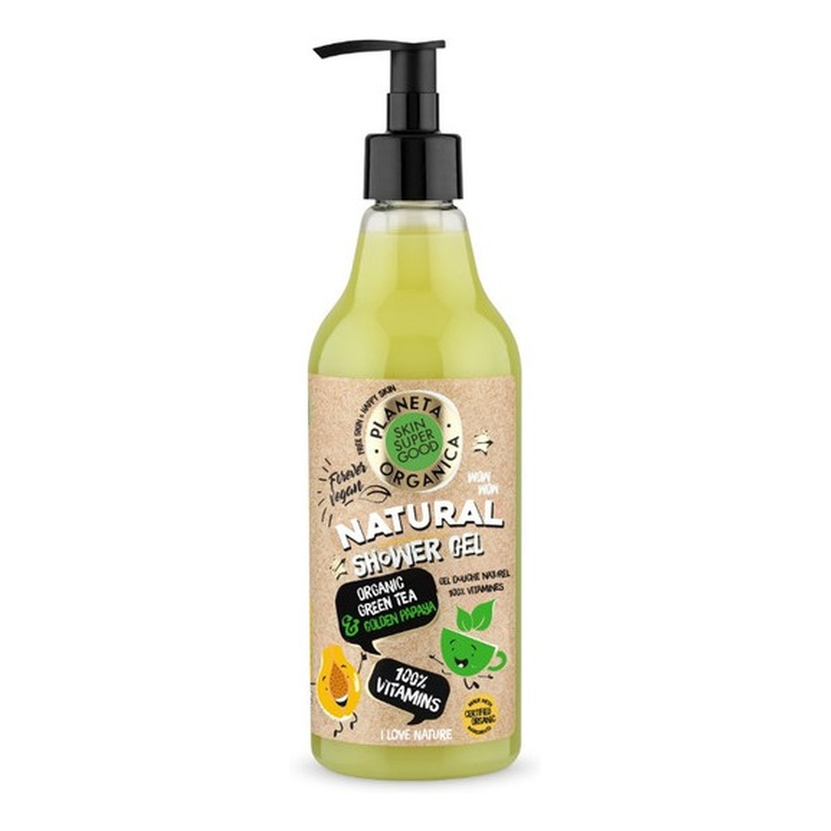 Planeta Organica Żel pod prysznic 100% witamin 500ml
