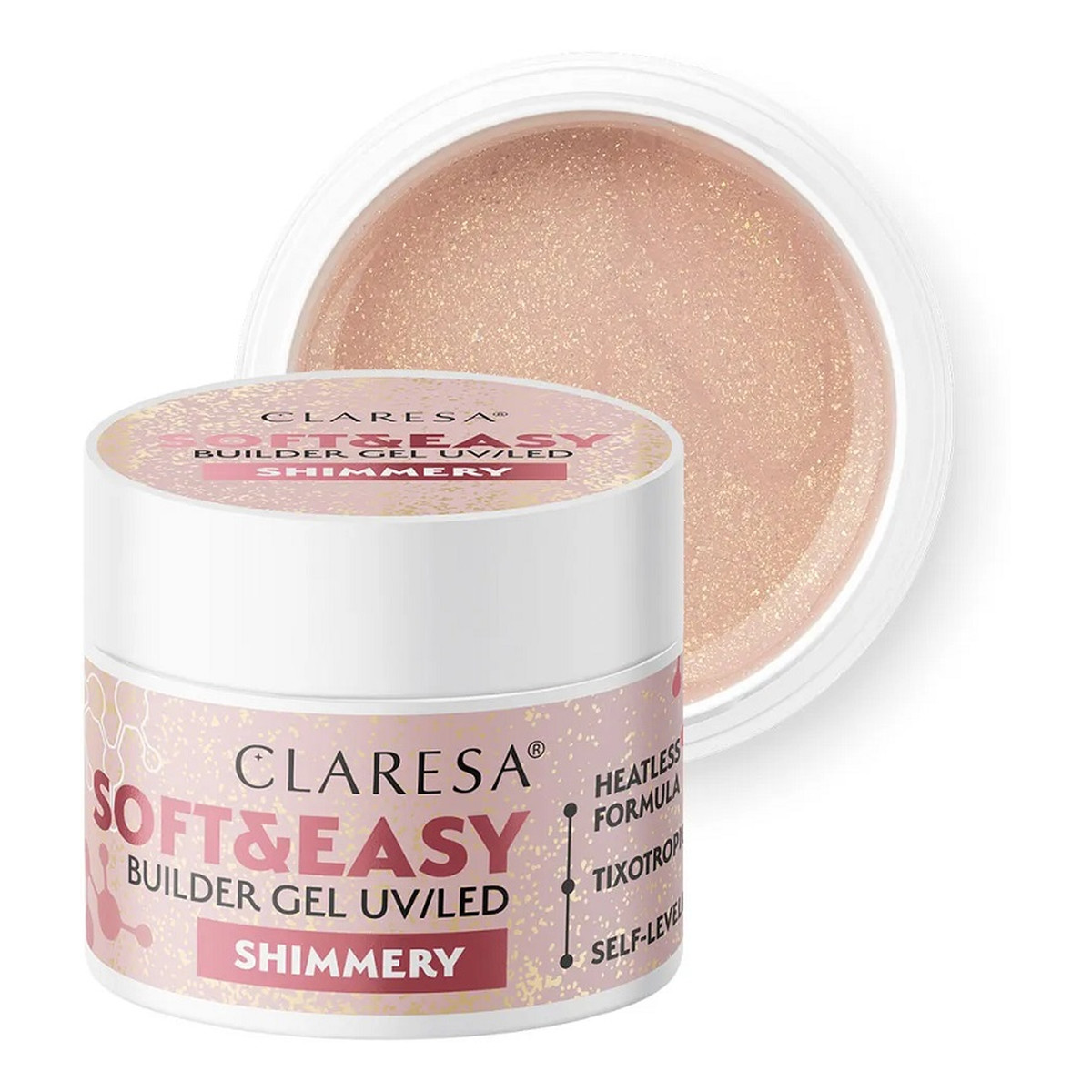 Claresa Soft & Easy Żel budujący do paznokci BUILDER GEL 90g