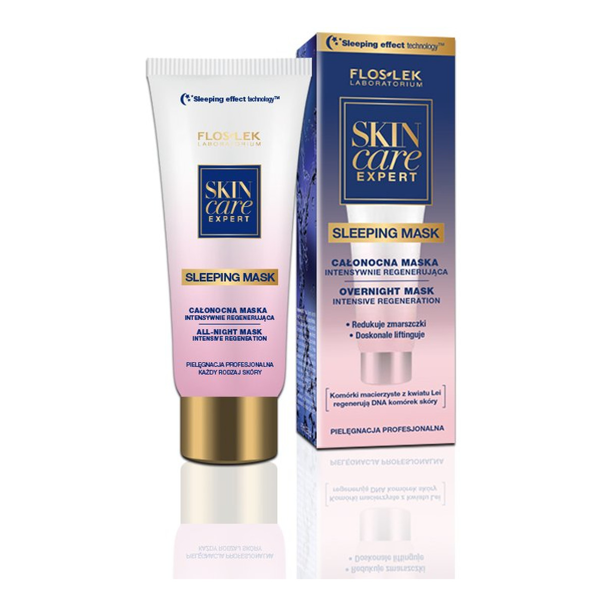 FlosLek Skin Care Expert Całonocna Maska Intensywnie Regenerująca 75ml