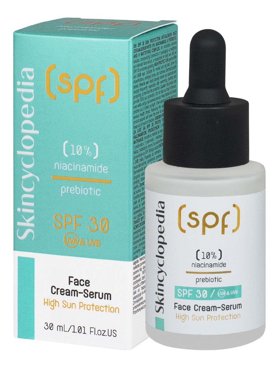 Krem-serum do twarzy przeciw niedoskonałościom spf30