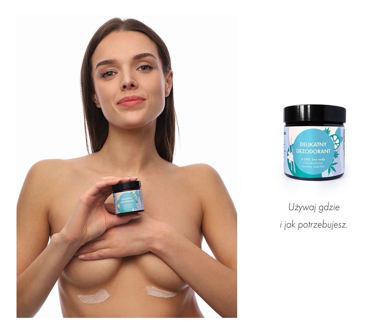 Delikatny dezodorant z CBD