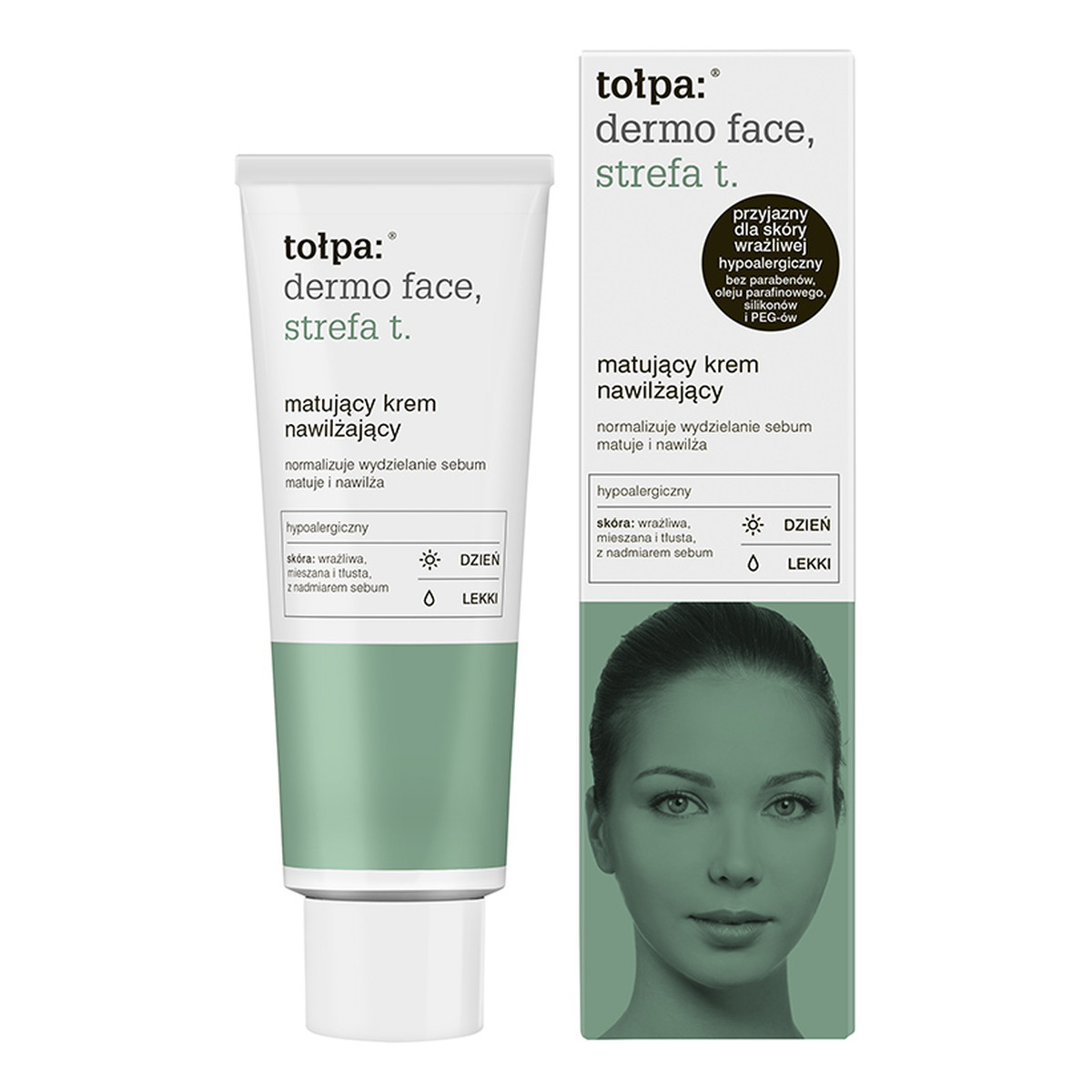 Tołpa Dermo Face Strefa T Matujący krem nawilżający lekki na dzień 40ml