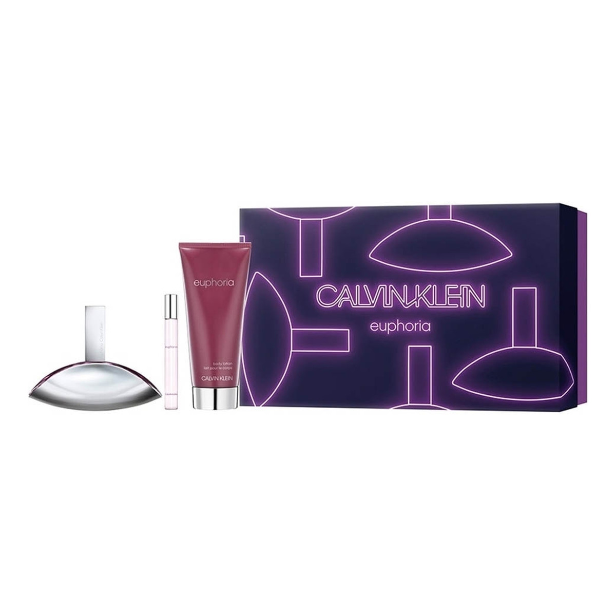 Calvin Klein Euphoria Woman Zestaw woda perfumowana spray 50ml + woda perfumowana 10ml + balsam do ciała 100ml