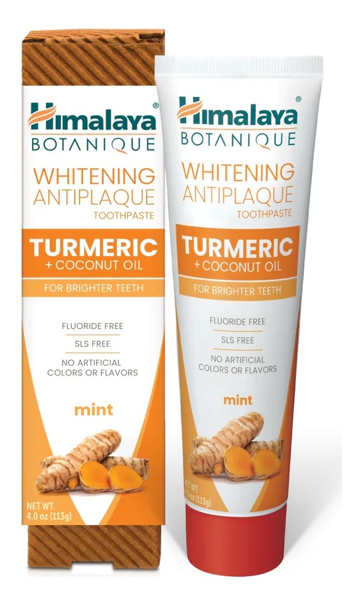 Botanique whitening antiplaque toothpaste wybielająca pasta do zębów z kurkumą i olejem kokosowym
