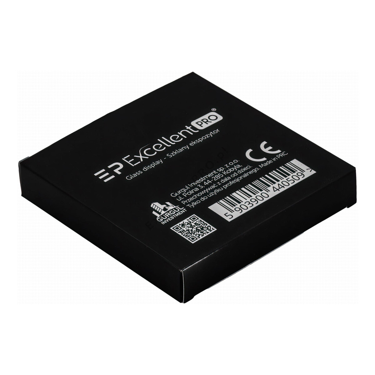 Excellent PRO Glass Display Szklana podkładka do mieszania kolorów hybryd, żeli, pigmentów i farb