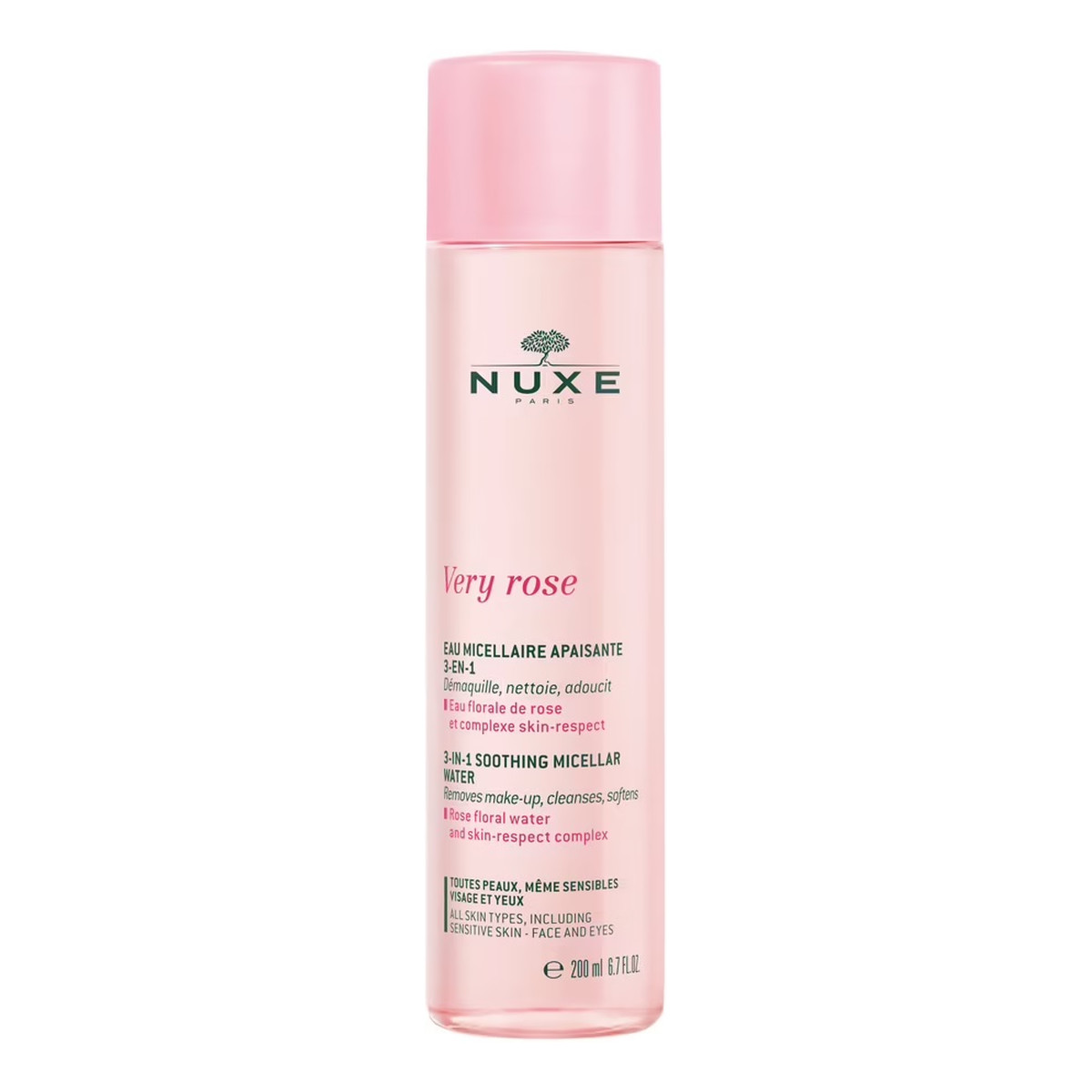 Nuxe Very Rose łagodząca Woda micelarna 3w1 200ml