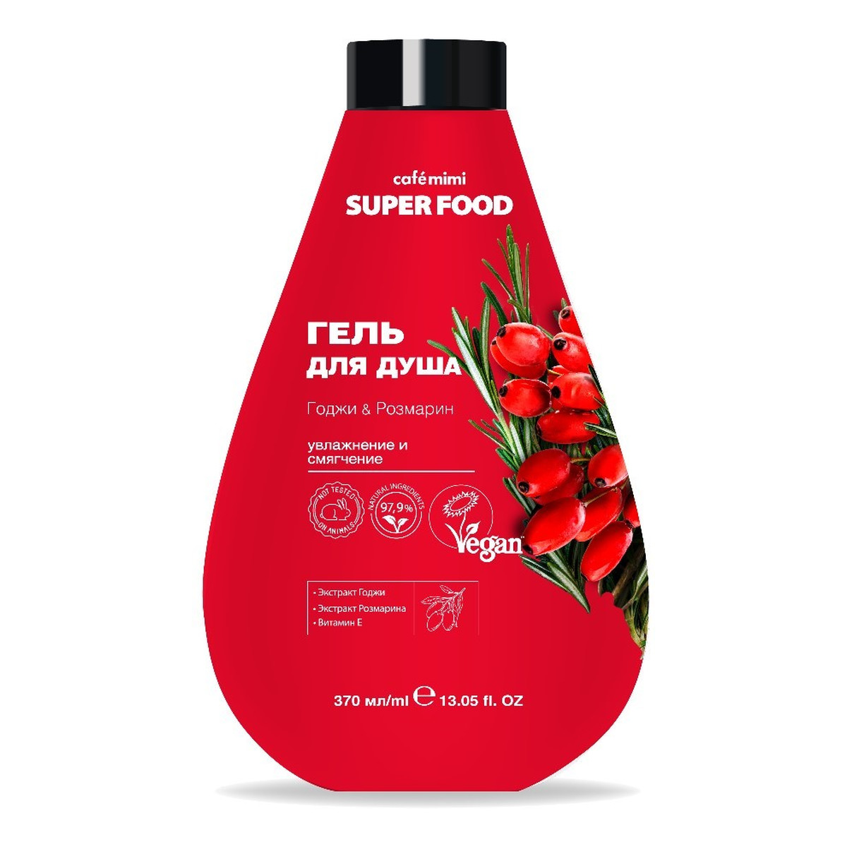 Le Cafe de Beaute Cafe Mimi Superfood Żel pod prysznic goji i rozmaryn 370ml