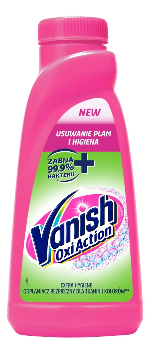 Oxi action extra hygiene dezynfekujący odplamiacz do tkanin w płynie